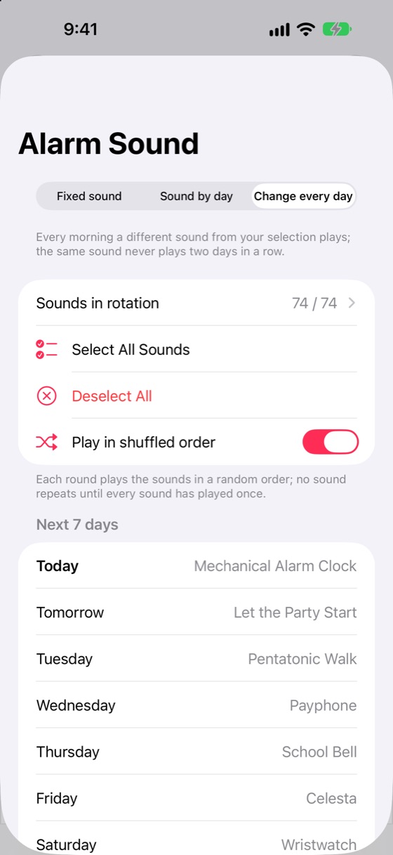 A new sound every day