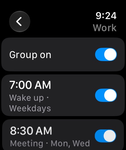 Manage a group on Apple Watch