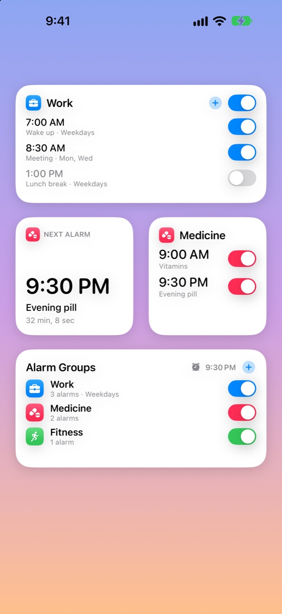Home Screen widgets