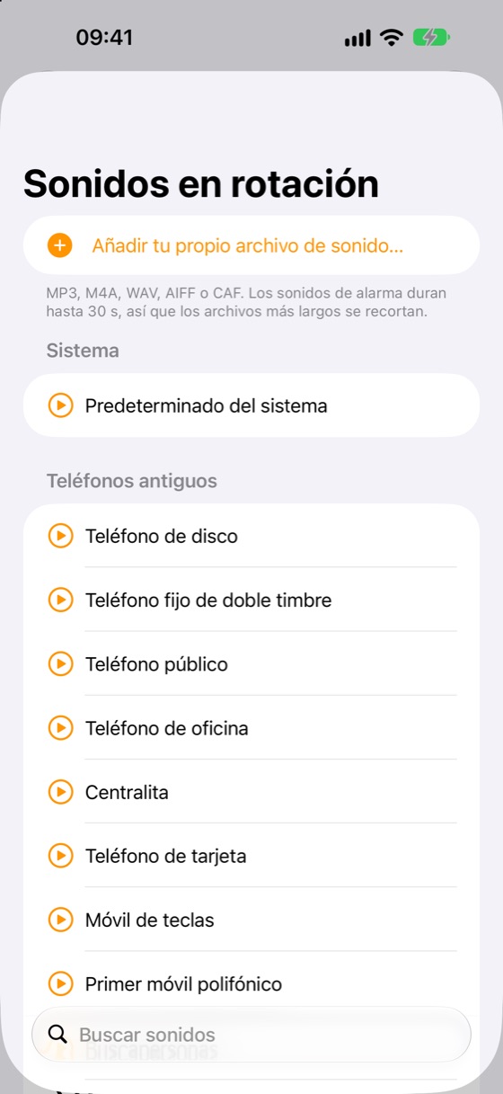 Biblioteca de sonidos
