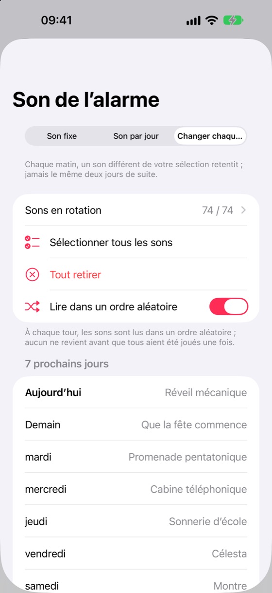 Un nouveau son chaque jour