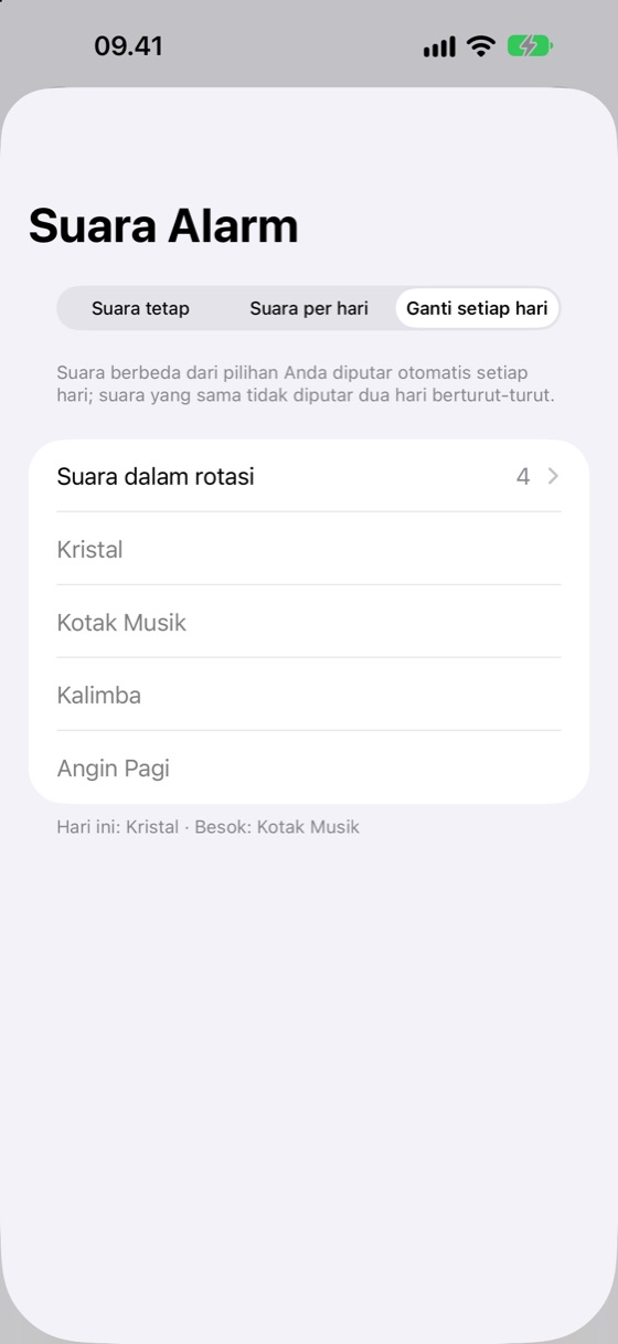 Suara baru setiap hari