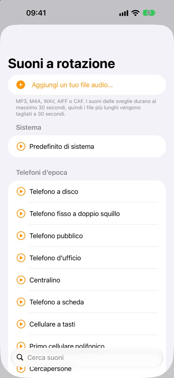Libreria suoni