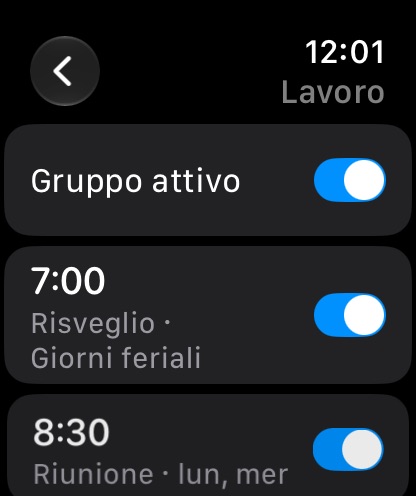 Gestisci un gruppo su Apple Watch