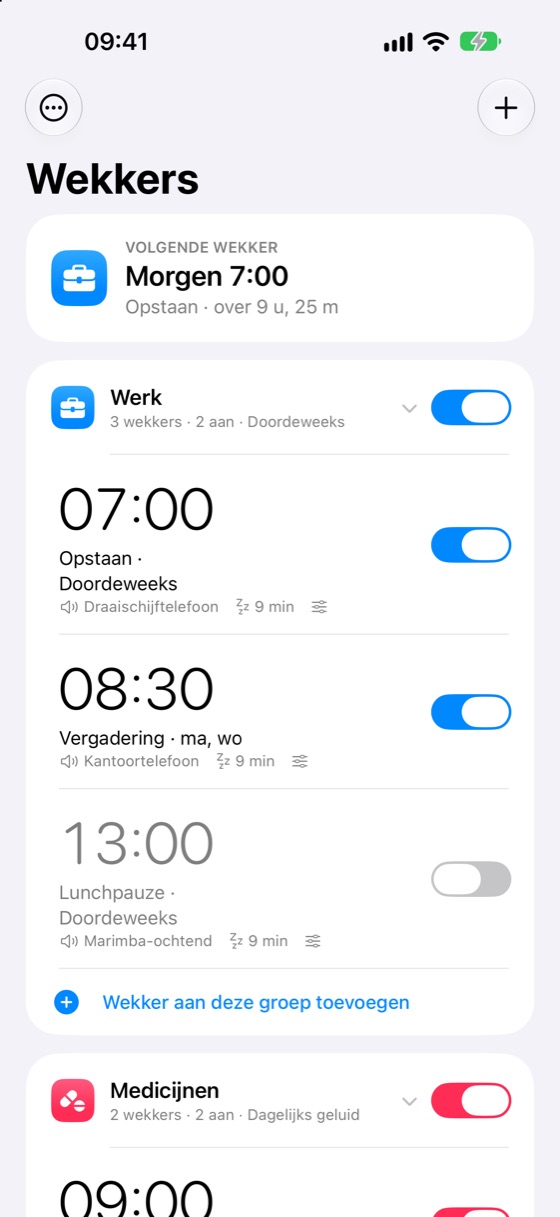 Wekkergroepen