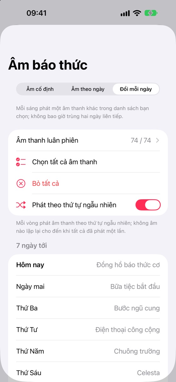 Âm mới mỗi ngày
