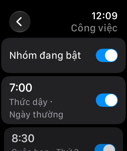 Quản lý nhóm trên Apple Watch